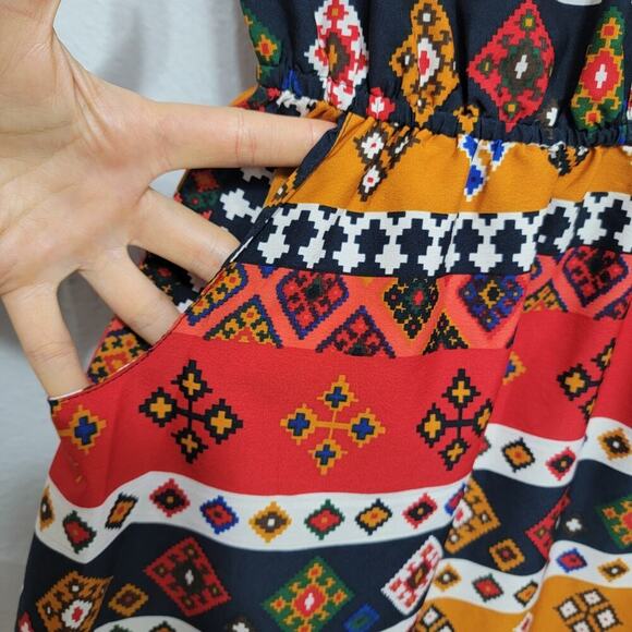 NWT Boho Fit and Flare Dress - Picture 5 of 12